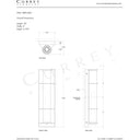 Currey & Company Blaine Bath 1-Light Wall Sconce 15