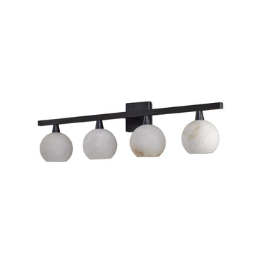Currey & Company Bombelles 4-Light Nickel Bath Bar 10