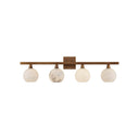 Currey & Company Bombelles 4-Light Nickel Bath Bar 12
