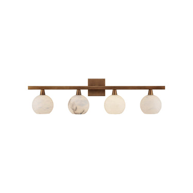 Currey & Company Bombelles 4-Light Nickel Bath Bar 12