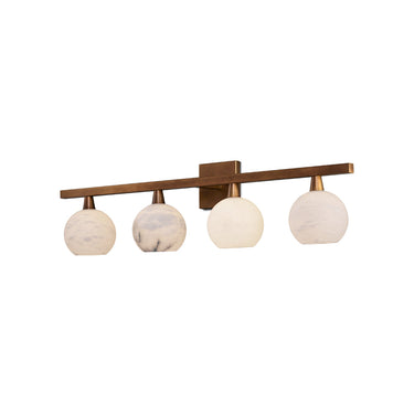 Currey & Company Bombelles 4-Light Nickel Bath Bar 15