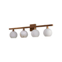 Currey & Company Bombelles 4-Light Nickel Bath Bar 17
