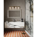 Currey & Company Bombelles 4-Light Nickel Bath Bar 18