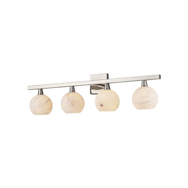 Currey & Company Bombelles 4-Light Nickel Bath Bar 2