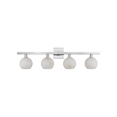 Currey & Company Bombelles 4-Light Nickel Bath Bar 3