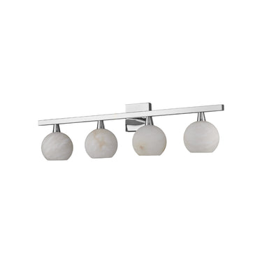 Currey & Company Bombelles 4-Light Nickel Bath Bar 4