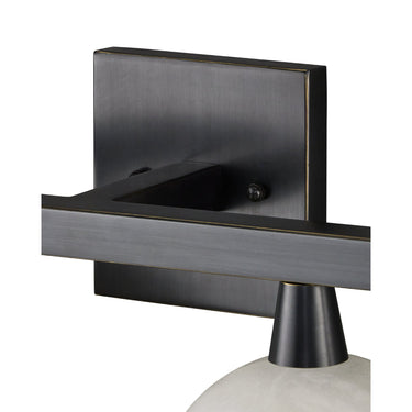 Currey & Company Bombelles 4-Light Nickel Bath Bar 6