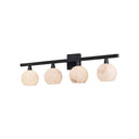 Currey & Company Bombelles 4-Light Nickel Bath Bar 8