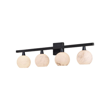 Currey & Company Bombelles 4-Light Nickel Bath Bar 8