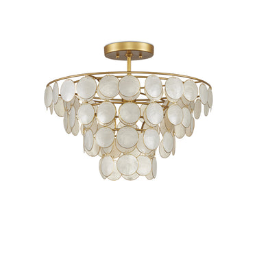 Currey & Company Bon Vivant 20" 1-Light Convertible Semi-Flush Mount 3