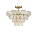Currey & Company Bon Vivant 20" 1-Light Convertible Semi-Flush Mount 