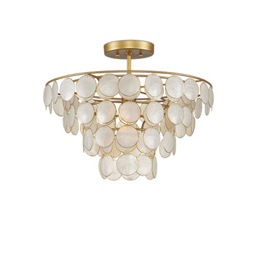 Currey & Company Bon Vivant 20" 1-Light Convertible Semi-Flush Mount 