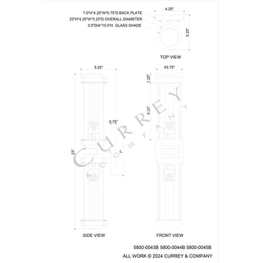 Currey & Company Bowland 2-Light Bath Wall Sconce 12