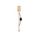 Currey & Company Capriole Rattan 1-Light Wall Sconce 