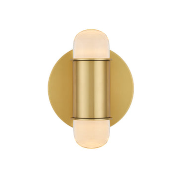 Currey & Company Capsule Brass LED 2-Light Wall Sconce 2