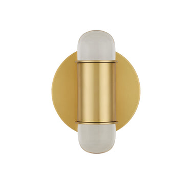 Currey & Company Capsule Brass LED 2-Light Wall Sconce 3