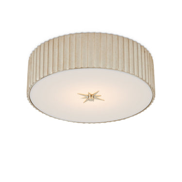 Currey & Company Caravel 14" Silver LED Flush Mount 2