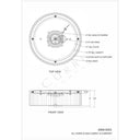 Currey & Company Caravel 14" Silver LED Flush Mount 4