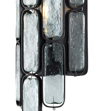 Currey & Company Centurion Recycled Glass 1-Light Wall Sconce 1
