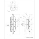Currey & Company Centurion Recycled Glass 1-Light Wall Sconce 4