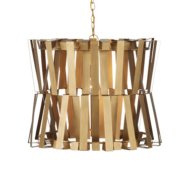 Currey & Company Chaconne 27" Brass Chandelier 1-Light Chandelier 3