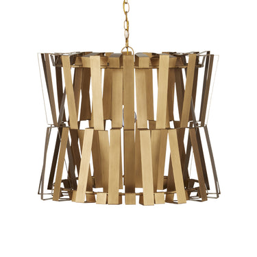 Currey & Company Chaconne 27" Brass Chandelier 1-Light Chandelier 4
