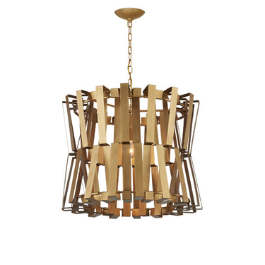Currey & Company Chaconne 27" Brass Chandelier 1-Light Chandelier 5