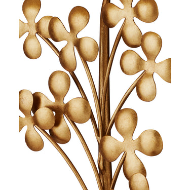 Currey & Company Cloverfield 1-Light Gold Wall Sconce 1