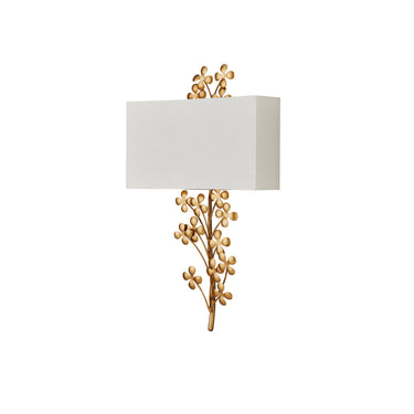 Currey & Company Cloverfield 1-Light Gold Wall Sconce 4