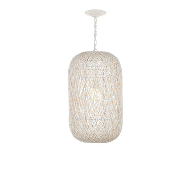Currey & Company Cocoon Cream 1-Light Pendant 15