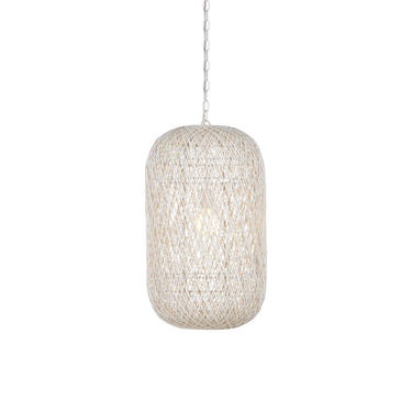 Currey & Company Cocoon Cream 1-Light Pendant 9