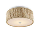 Currey & Company Colchester 16" Raffia LED Flush Mount 2