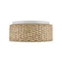 Currey & Company Colchester 16" Raffia LED Flush Mount 3