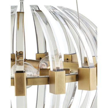 Currey & Company Coquette 13.5" Optic Crystal 3-Light Chandelier 1