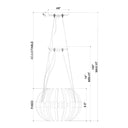 Currey & Company Coquette 13.5" Optic Crystal 3-Light Chandelier 7