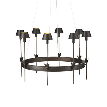 Currey & Company Coterie 36" Bronze 8-Light Chandelier 3