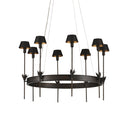 Currey & Company Coterie 36" Bronze 8-Light Chandelier 4