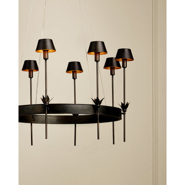 Currey & Company Coterie 36" Bronze 8-Light Chandelier 6