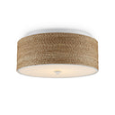 Currey & Company Coulton 16" Rope LED Flush Mount 