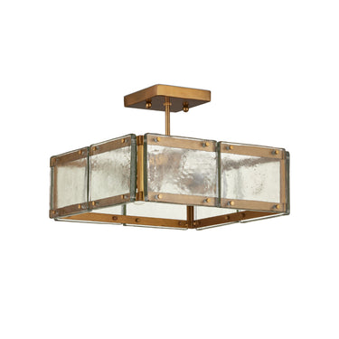 Currey & Company Countervail 17.75" 4-Light Square Chandelier 5