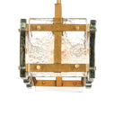 Currey & Company Countervail 39.5" Cast Glass 6-Light Rectangular Chandelier 2