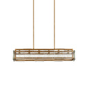 Currey & Company Countervail 39.5" Cast Glass 6-Light Rectangular Chandelier 3