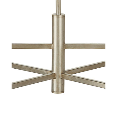 Currey & Company Courante 44" Silver 6-Light Chandelier 2
