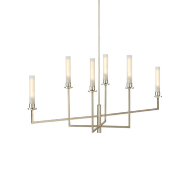 Currey & Company Courante 44" Silver 6-Light Chandelier 3