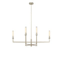Currey & Company Courante 44" Silver 6-Light Chandelier 6