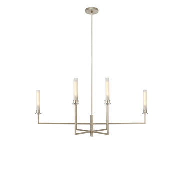 Currey & Company Courante 44" Silver 6-Light Chandelier 6