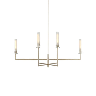 Currey & Company Courante 44" Silver 6-Light Chandelier 