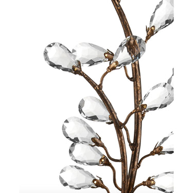 Currey & Company Crystal Bud Tall 1-Light Wall Sconce 1