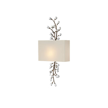 Currey & Company Crystal Bud Tall 1-Light Wall Sconce 2