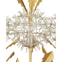 Currey & Company Dandelion 22.75" Silver Gold 3-Light Pendant 1